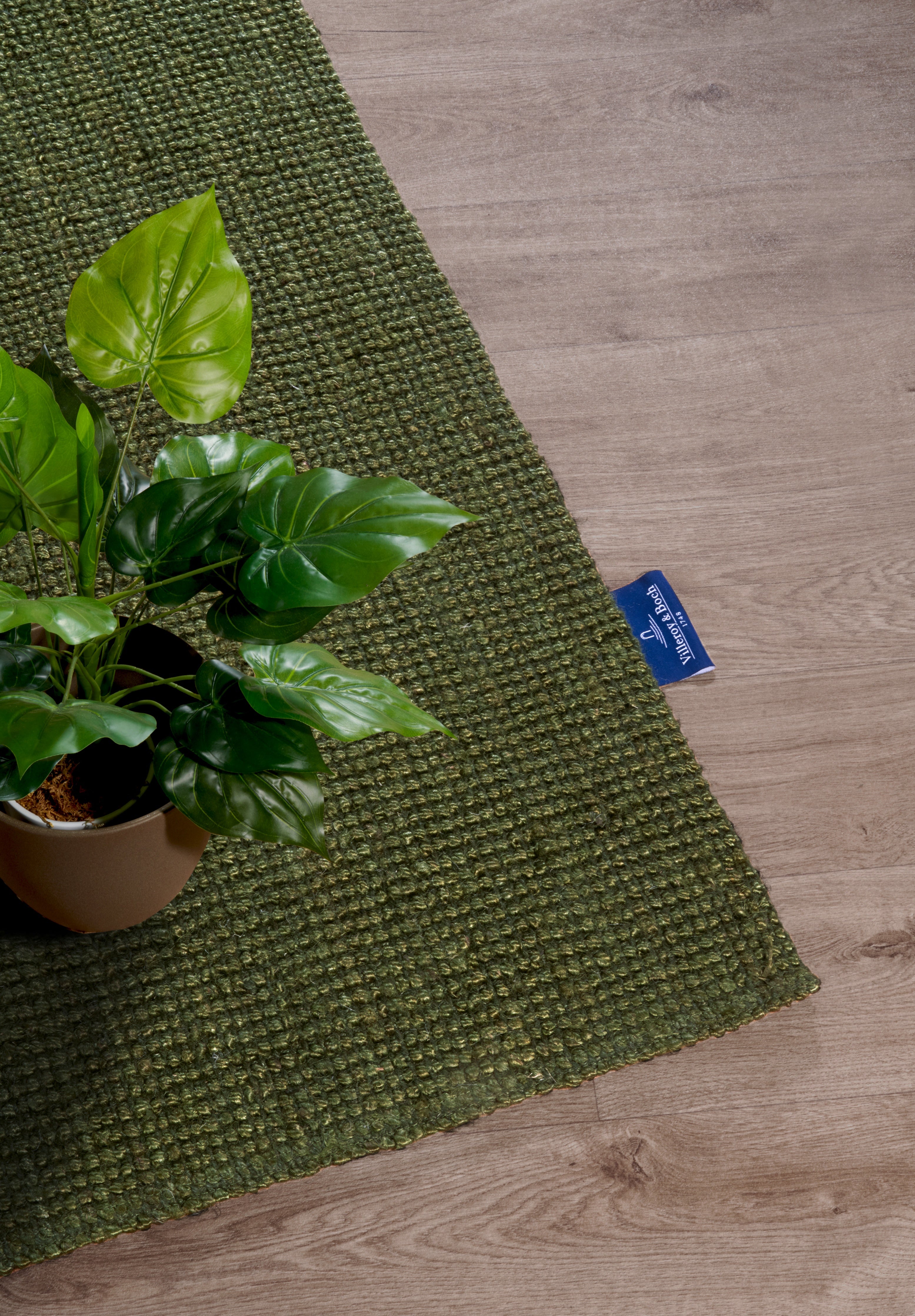 VILLEROY & BOCH 106068, JUTE TÆPPE ROSALIE JUNGLE GRØN