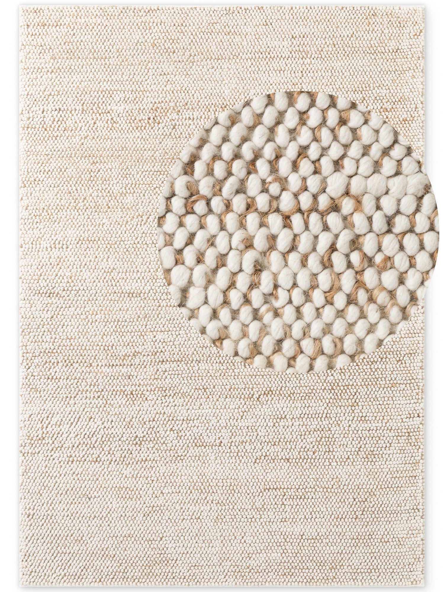 VILLEROY & BOCH 1770 ULD- & JUTETÆPPE PEAS NATURLIG CREME BEIGE