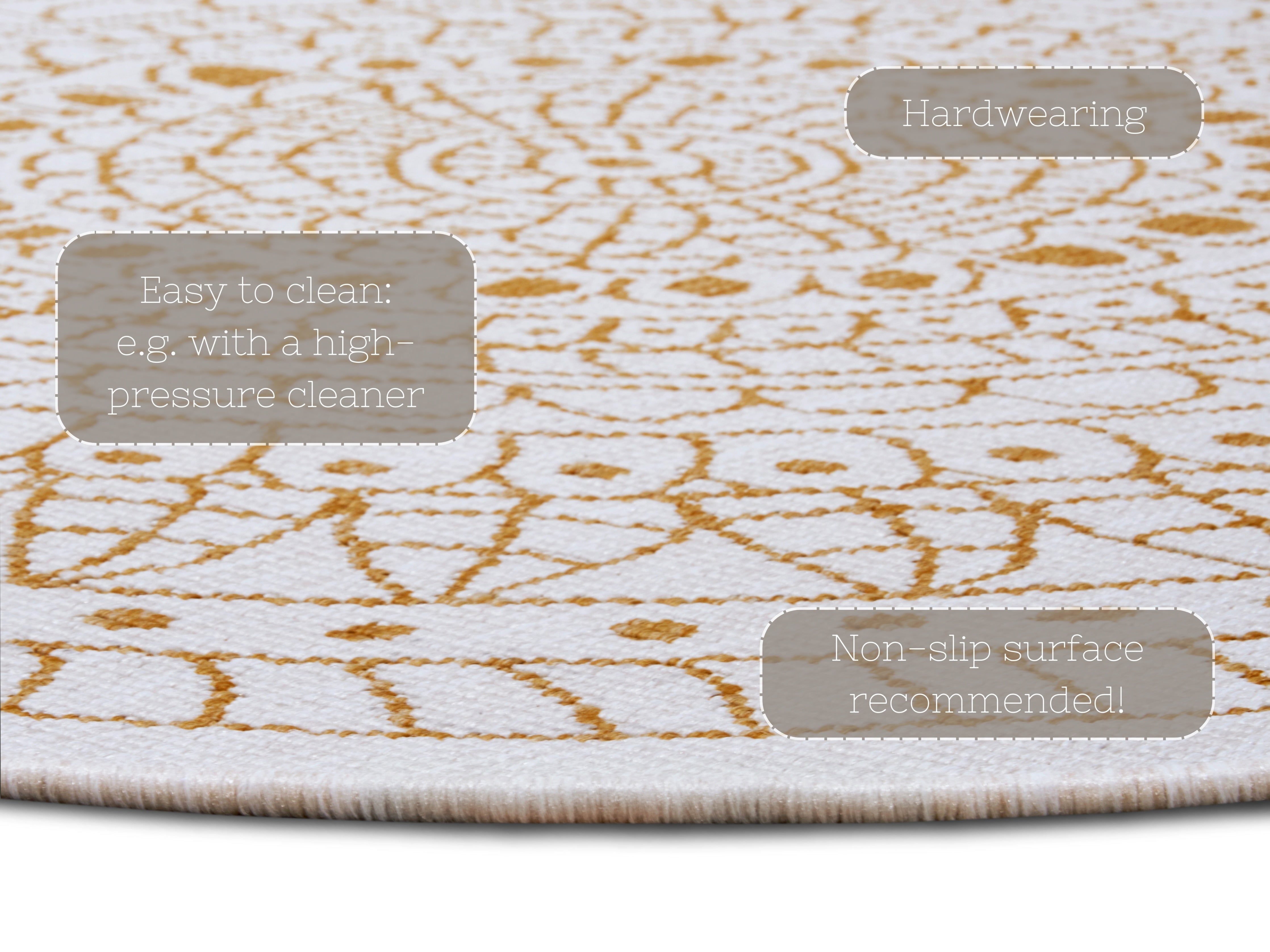 TWIN - VENDBART TÆPPE OCHRE 105797