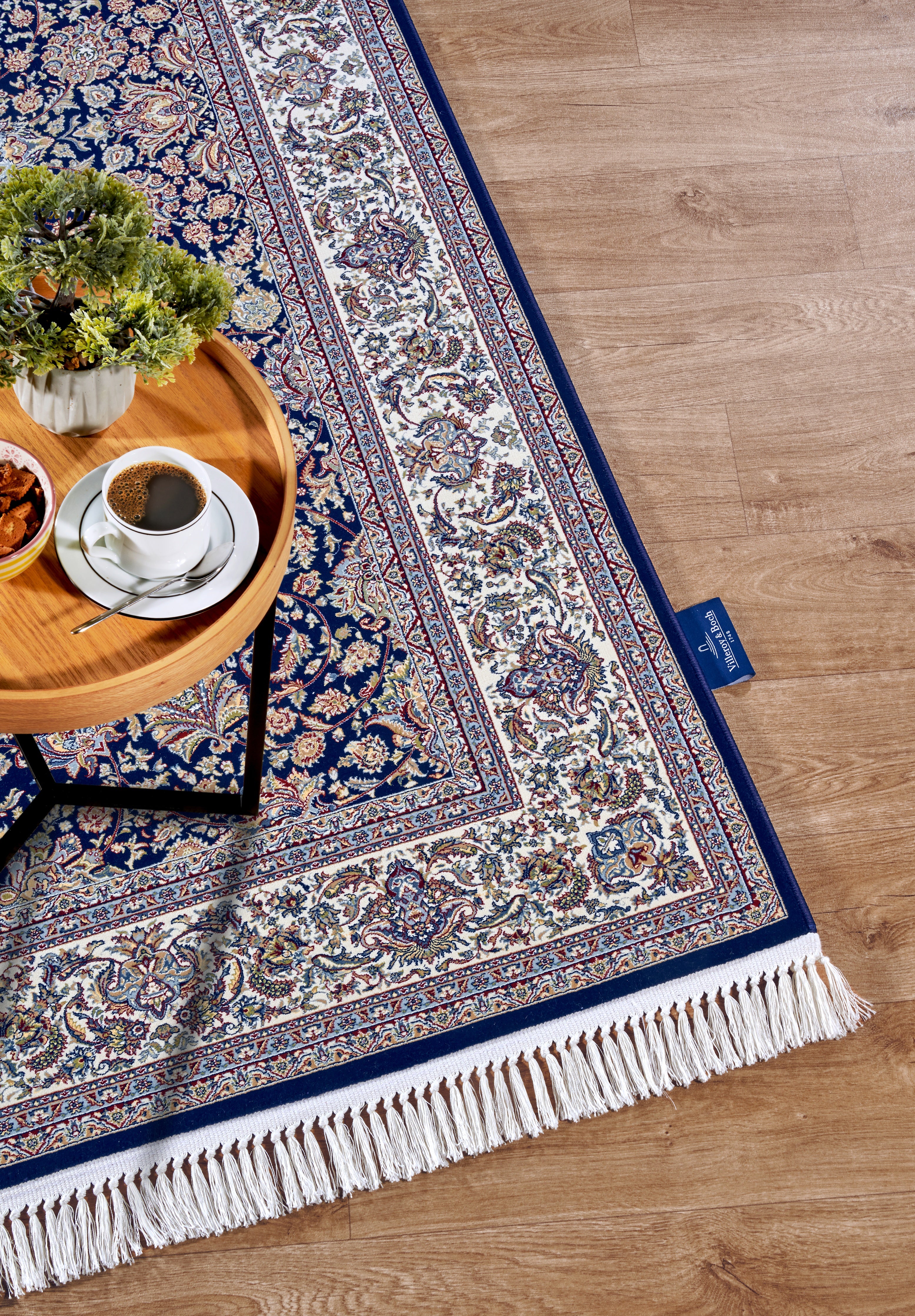 VILLEROY & BOCH 106130 ORIENTALSK TÆPPE ALFRED, BLÅ-CREME