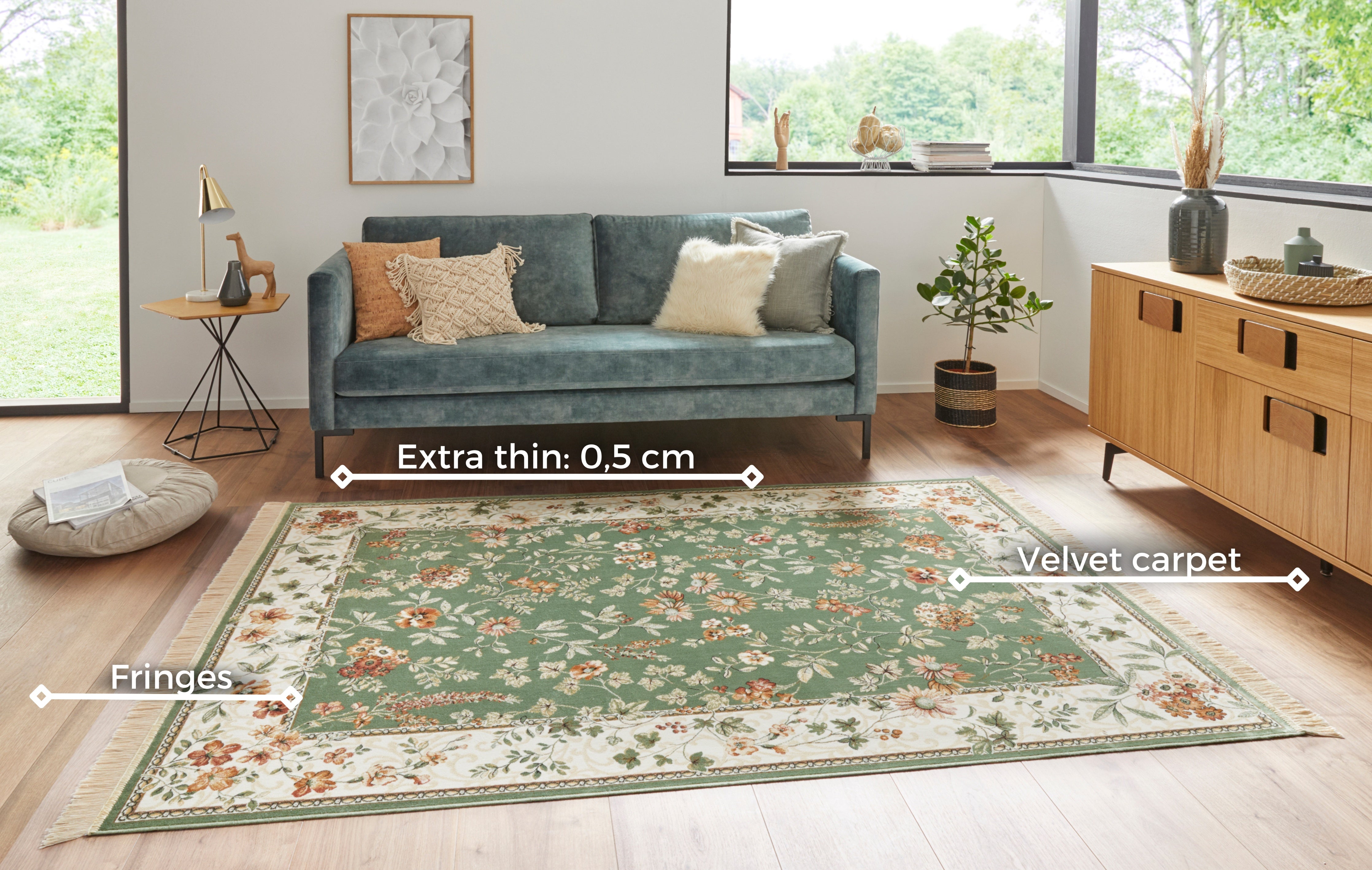 HANSE HOME NAVEH TÆPPE, GRØN 104374