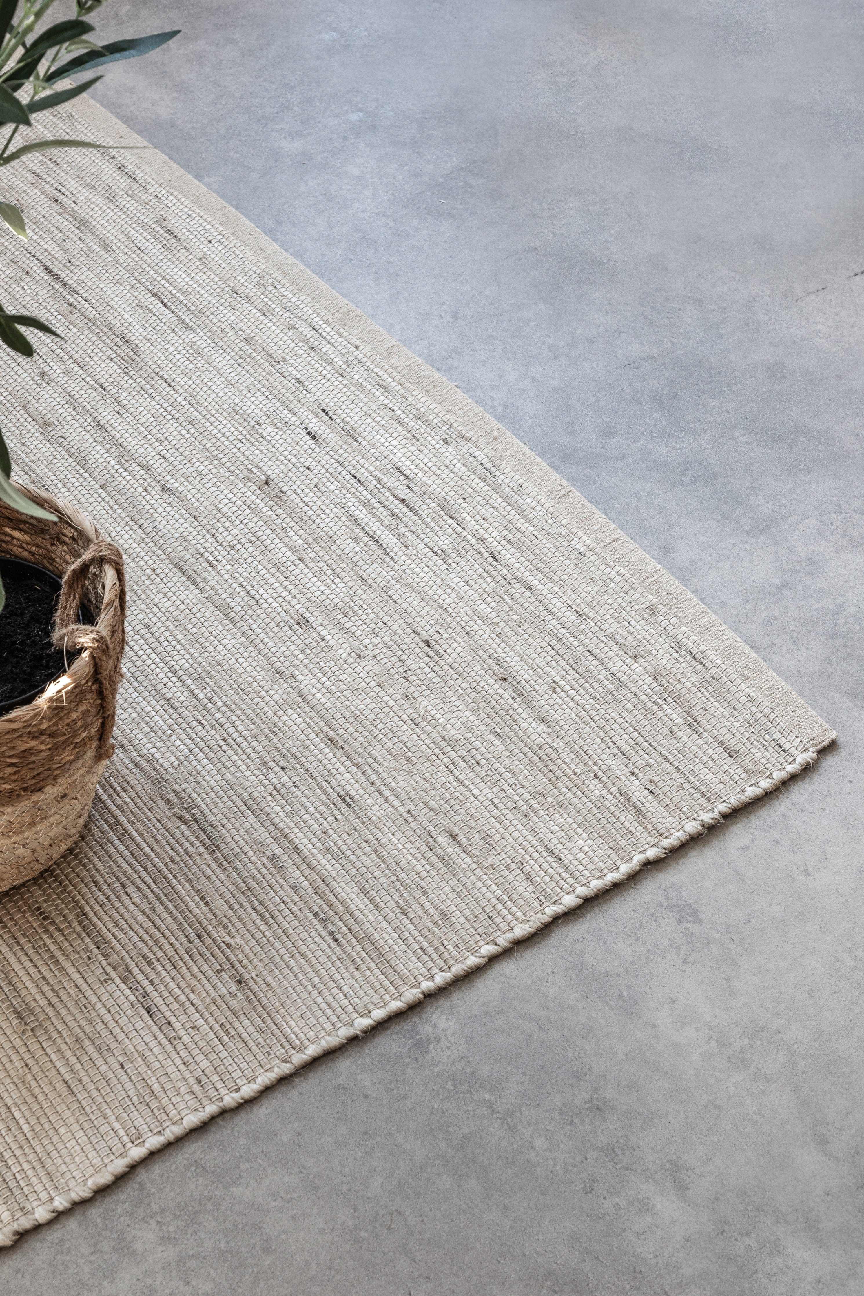 HANDLOOM JUTE TÆPPE, ELFENBEN-HVID - 105960