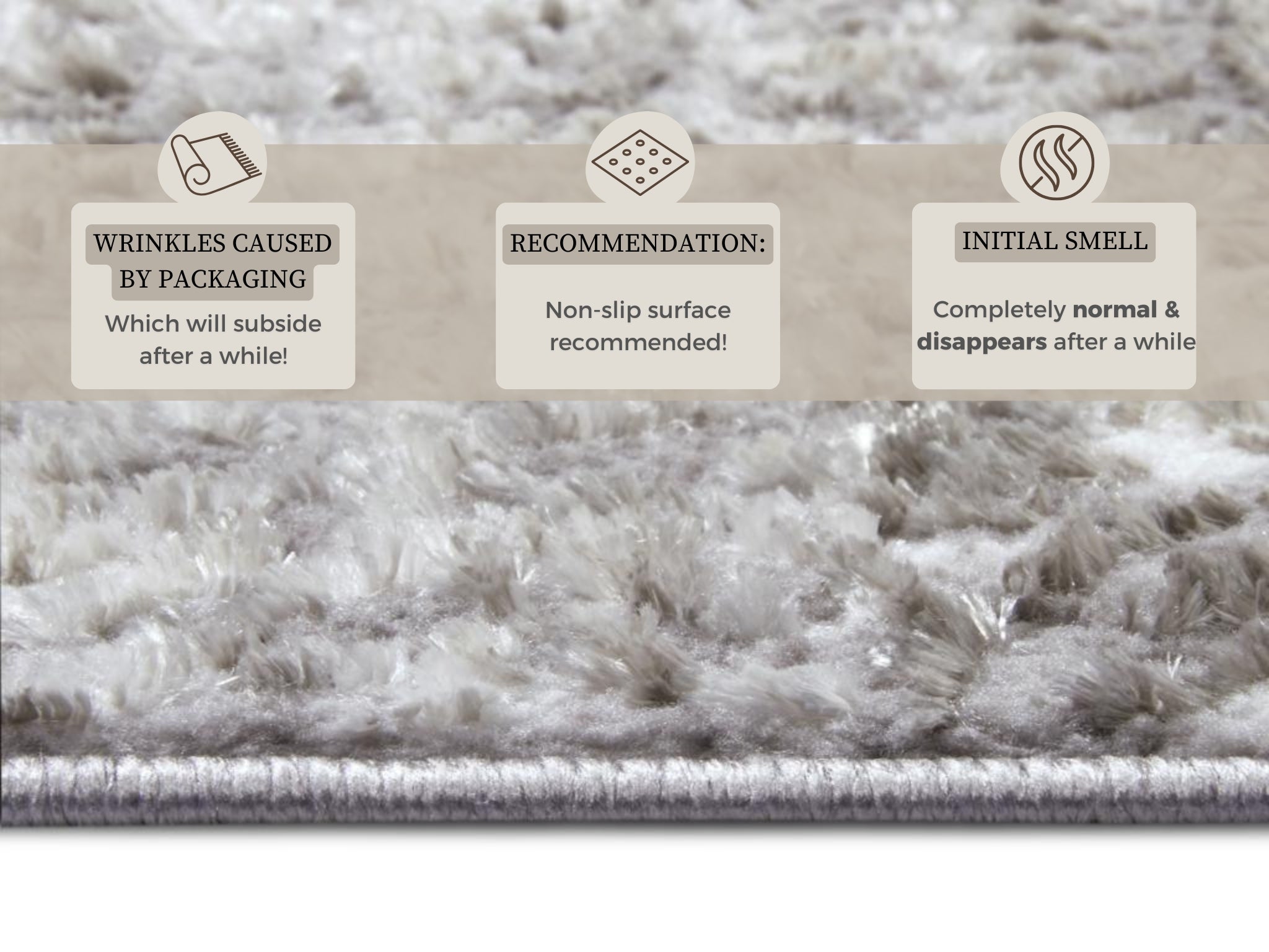 SHINE TÆPPE, GRÅ-BEIGE 105923