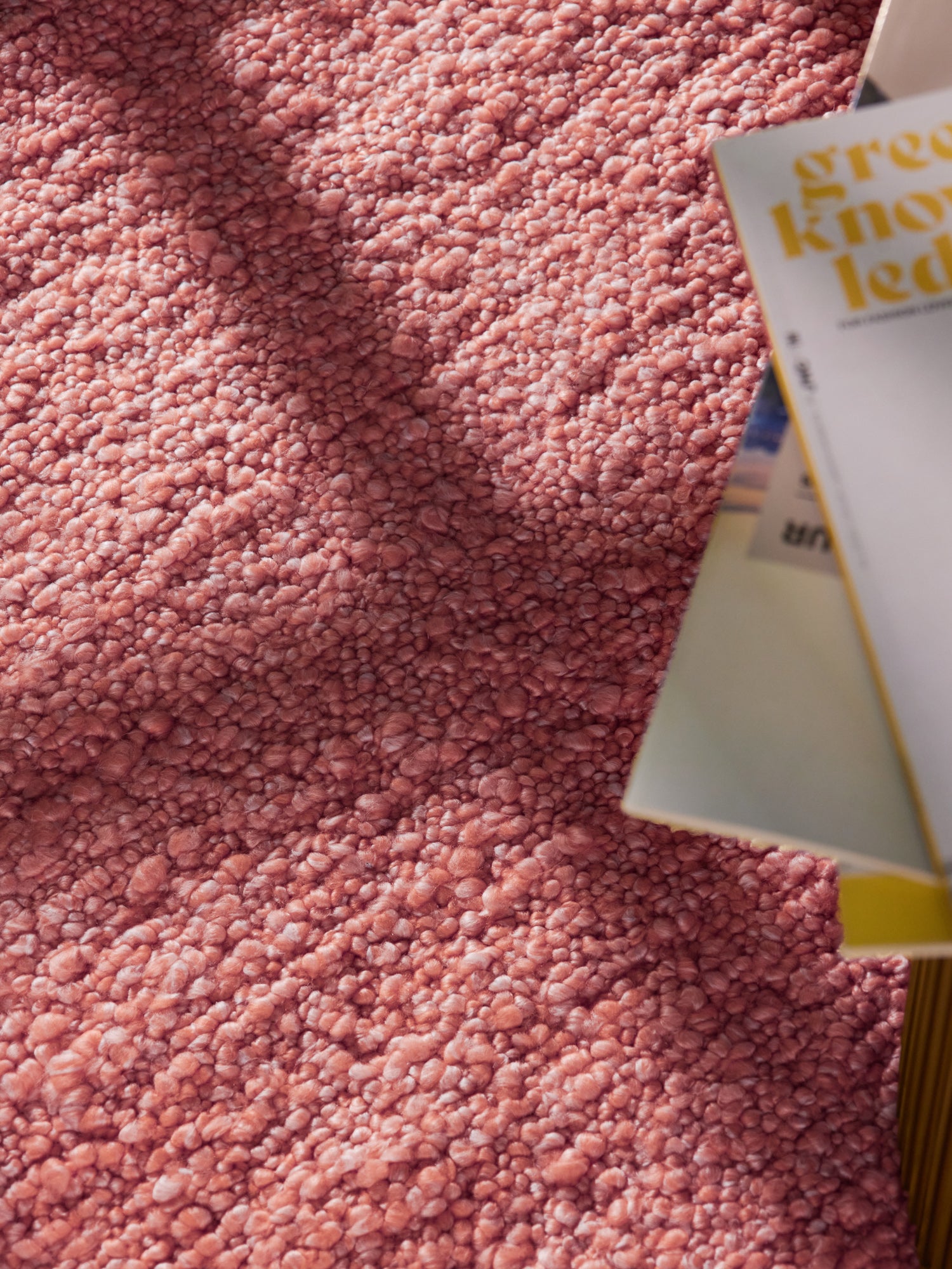 TED BAKER NOTTING HILL SOFT BOUCLE KORTLUVET TÆPPE, PORTOBELLO MØRK ROSA