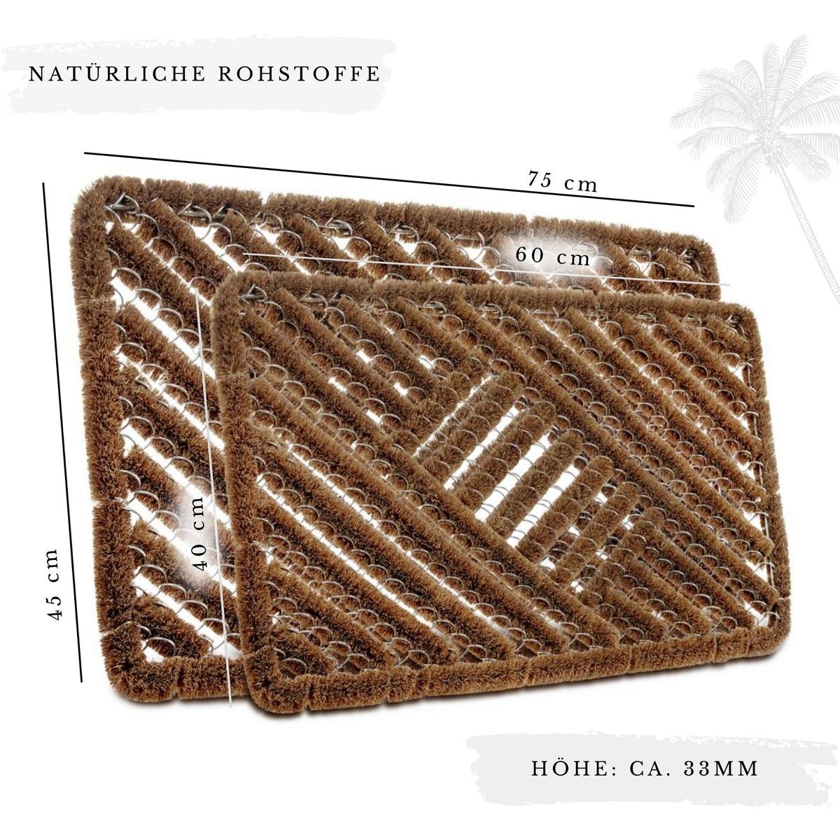 KOKOS BRUSH-SKRABE MÅTTE, 106034 NATUR
