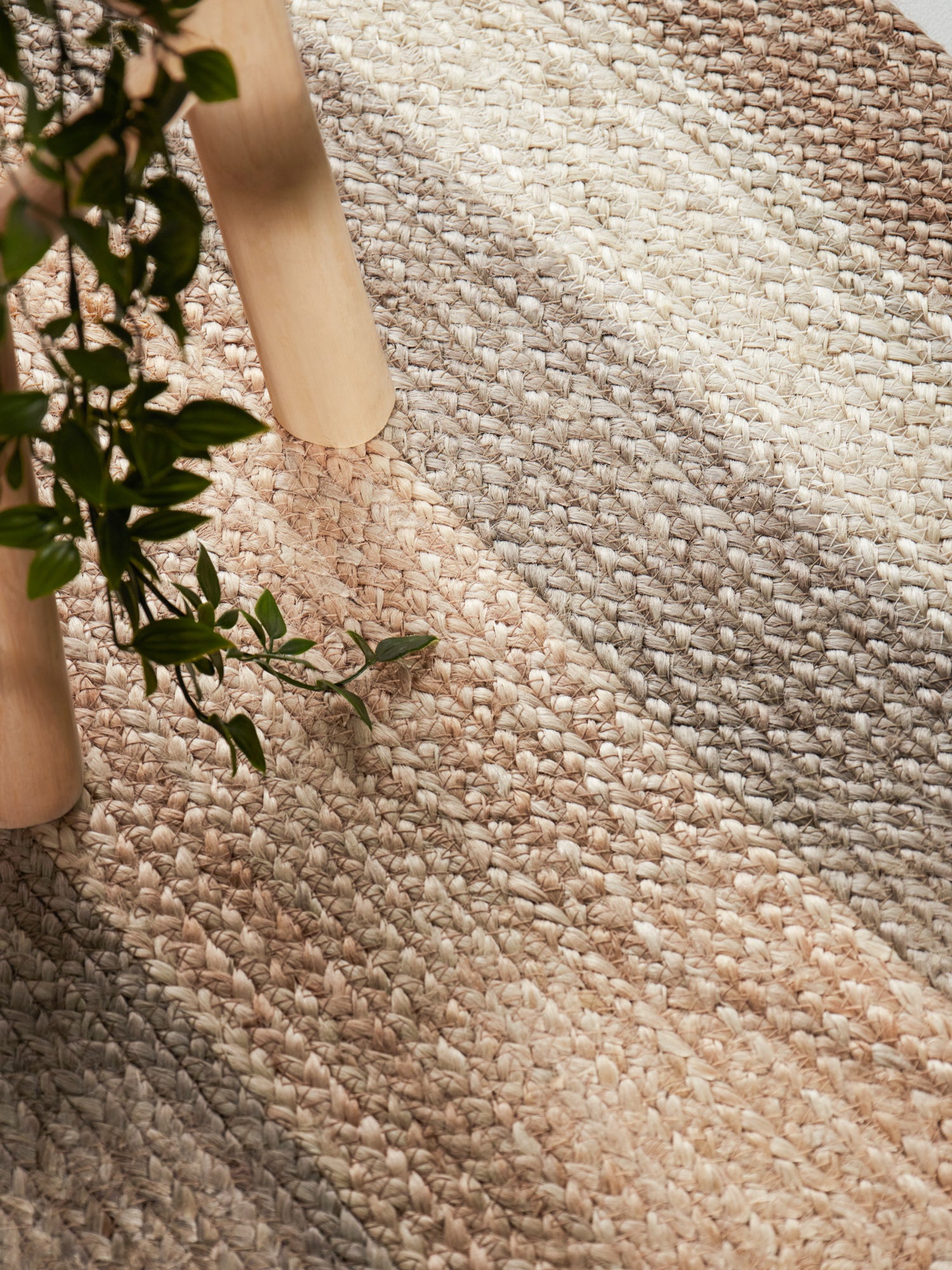 JUNO JUTE TÆPPE FUSION, NATUR GYLDEN MULTI