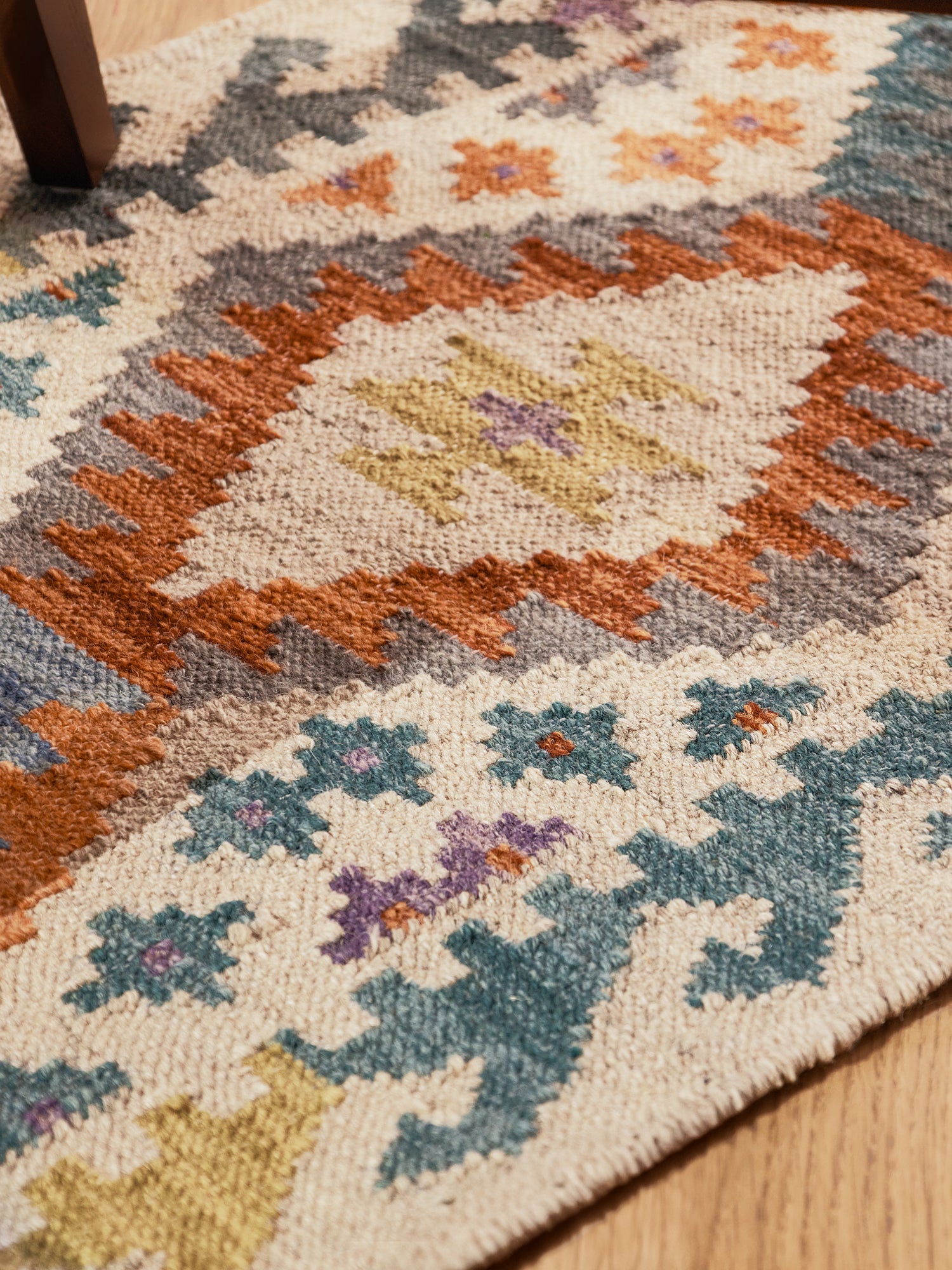 HANSE HOME KAMAL - AFGHANSK KELIM TÆPPE, 106242 CREME-MULTI
