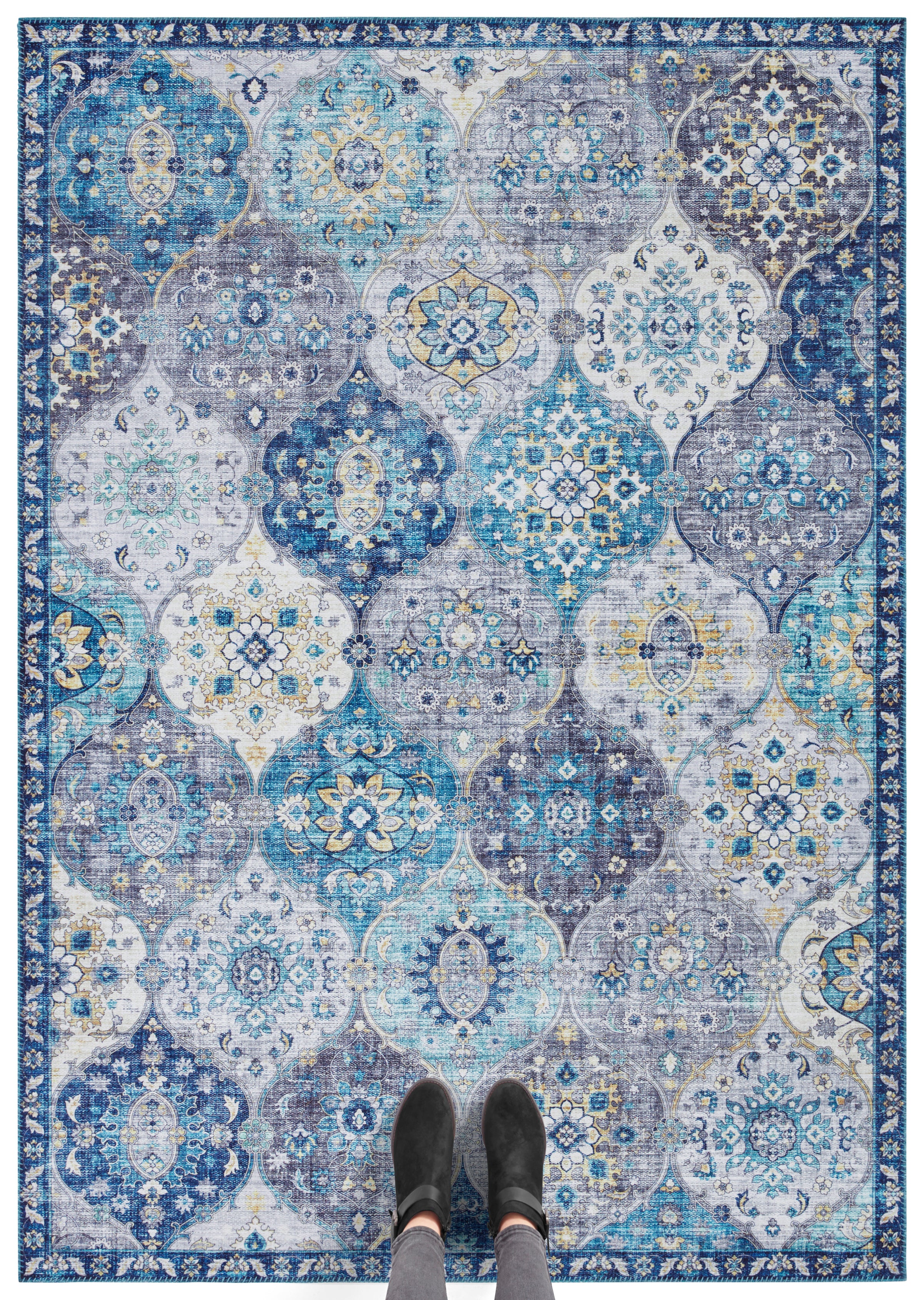 IMAGINATION TÆPPE, DENIM BLÅ 104205