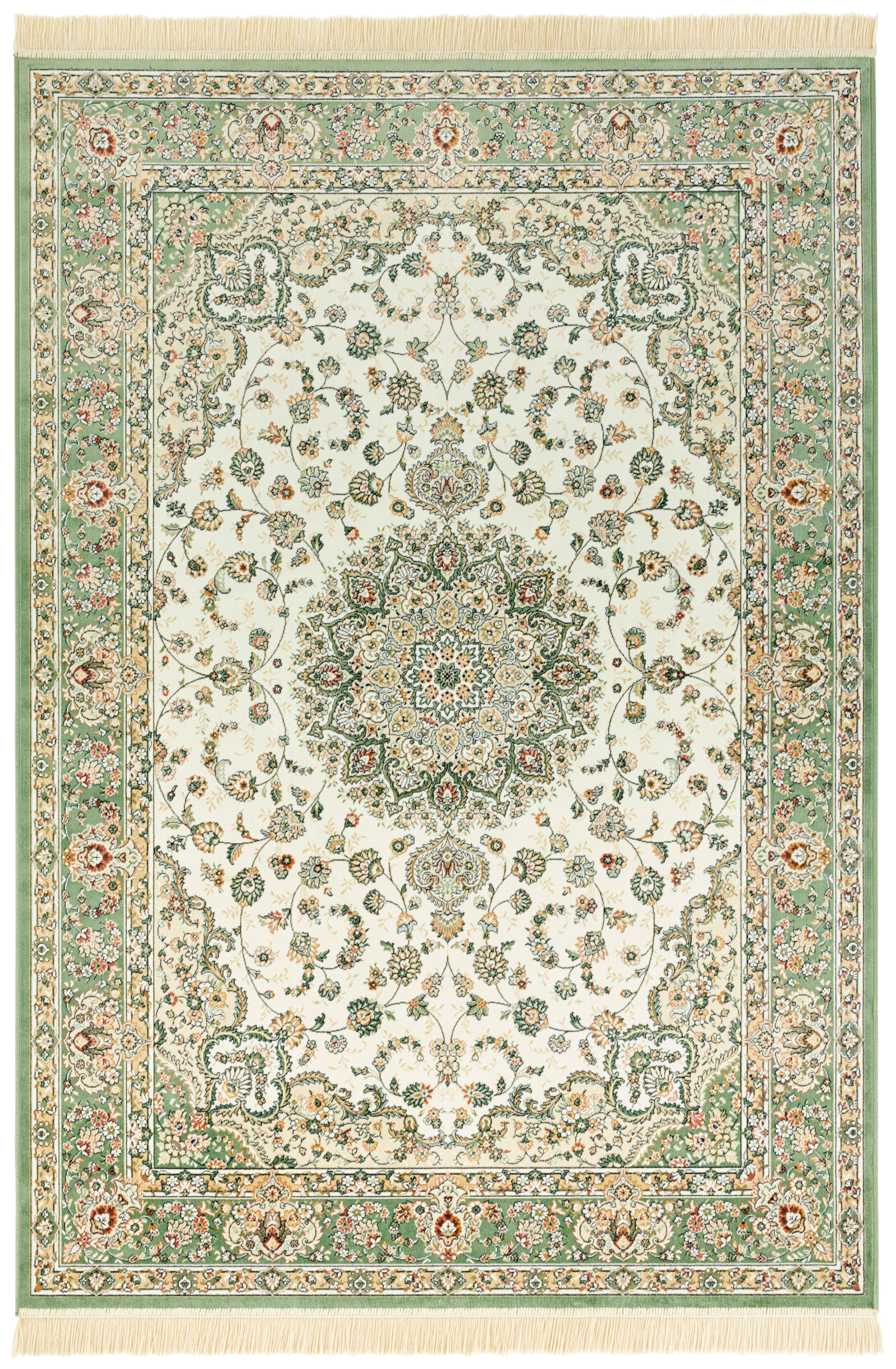 HANSE HOME NAVEH TÆPPE, IVORY-GRØN 104379