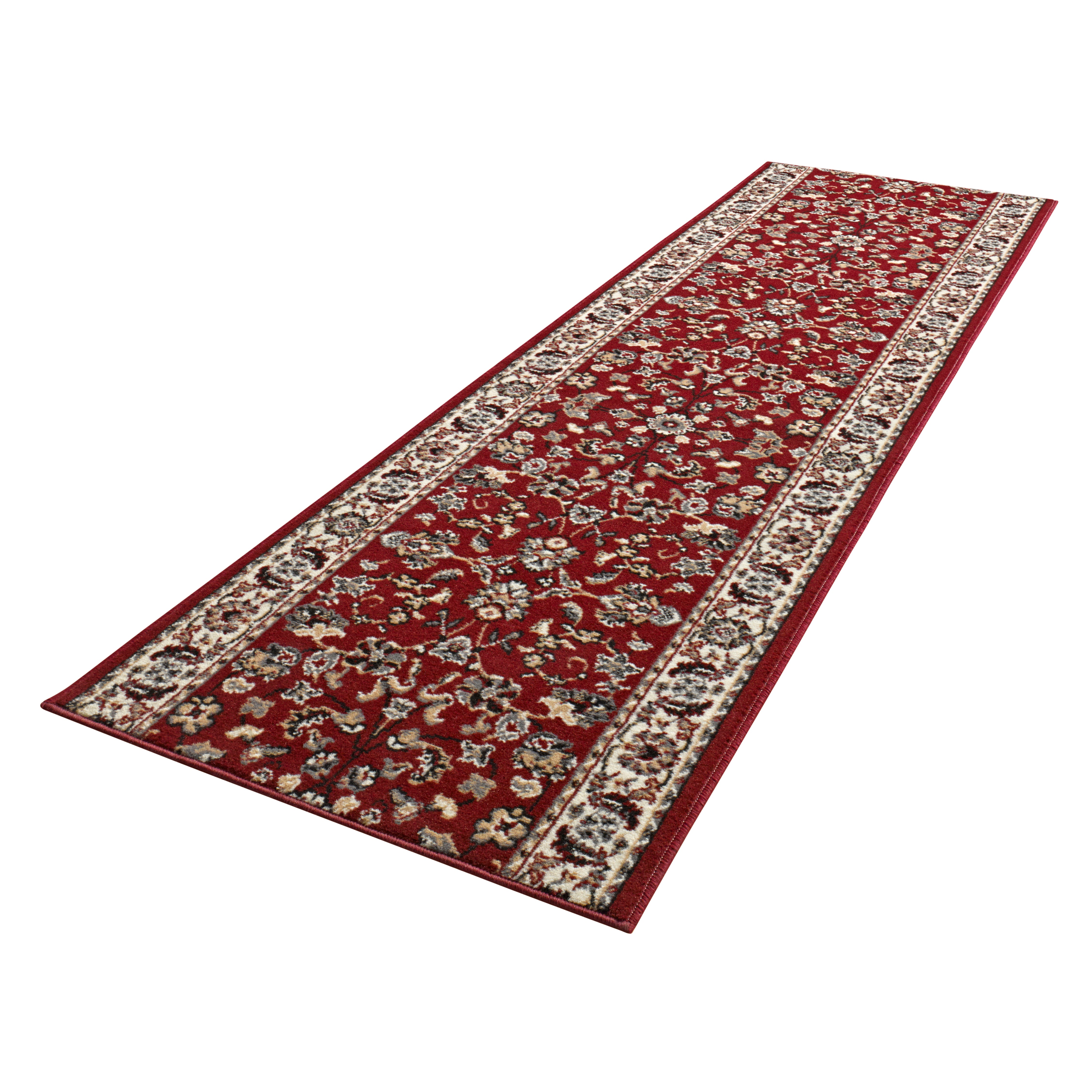BASIC VELOURS VINTAGE TÆPPELØBER, RØD 102487
