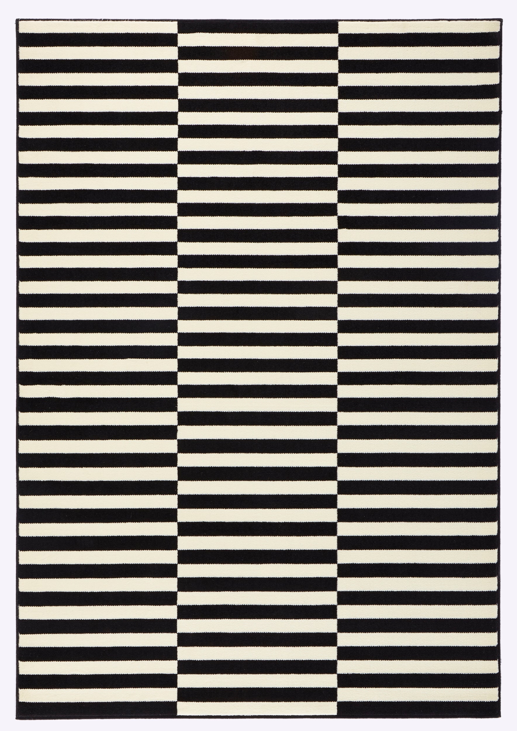 GLORIA TÆPPE, SORT-CREME 102408