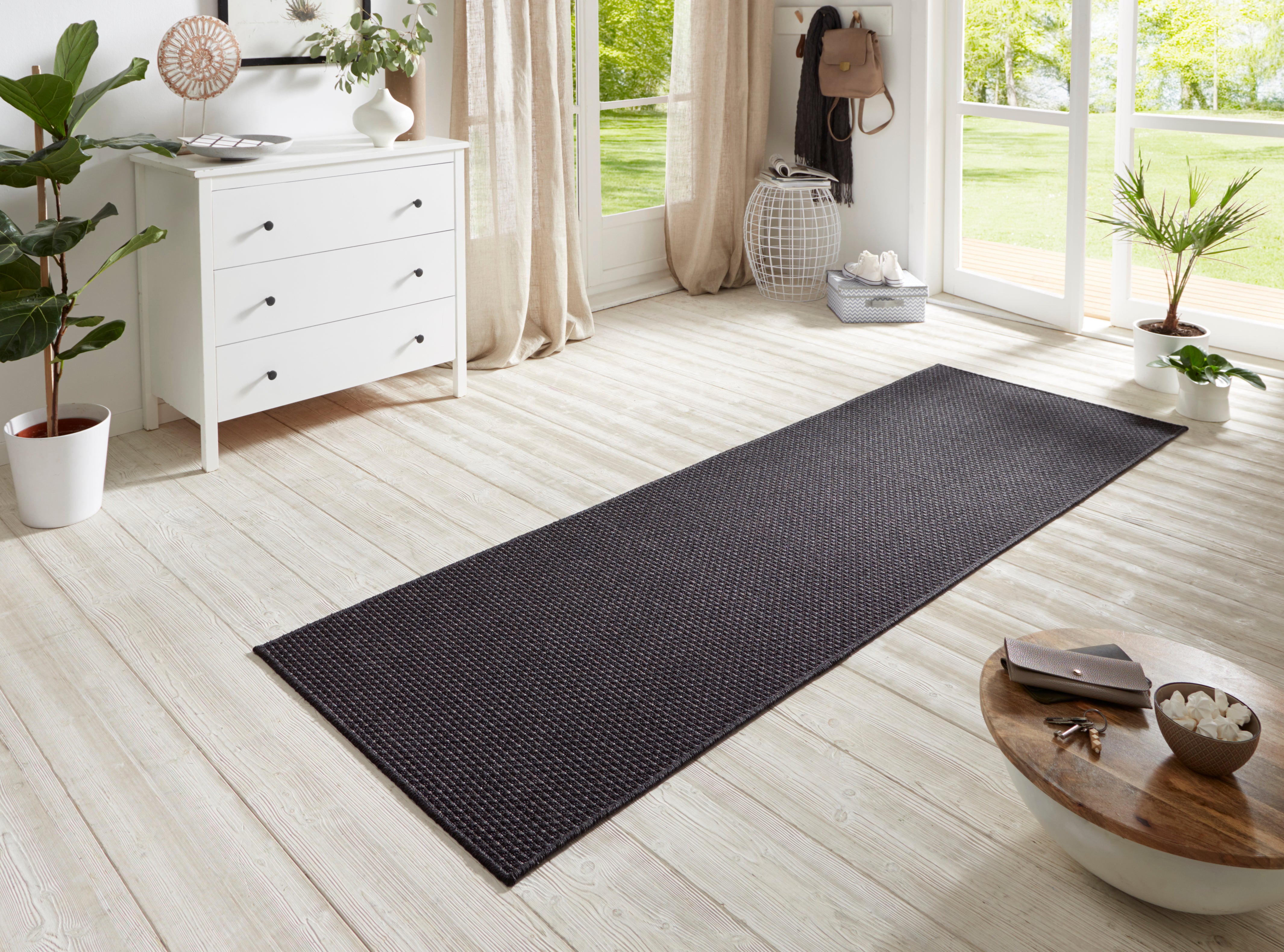 HANSE HOME TÆPPELØBER NATURE, ANTRACIT 104276