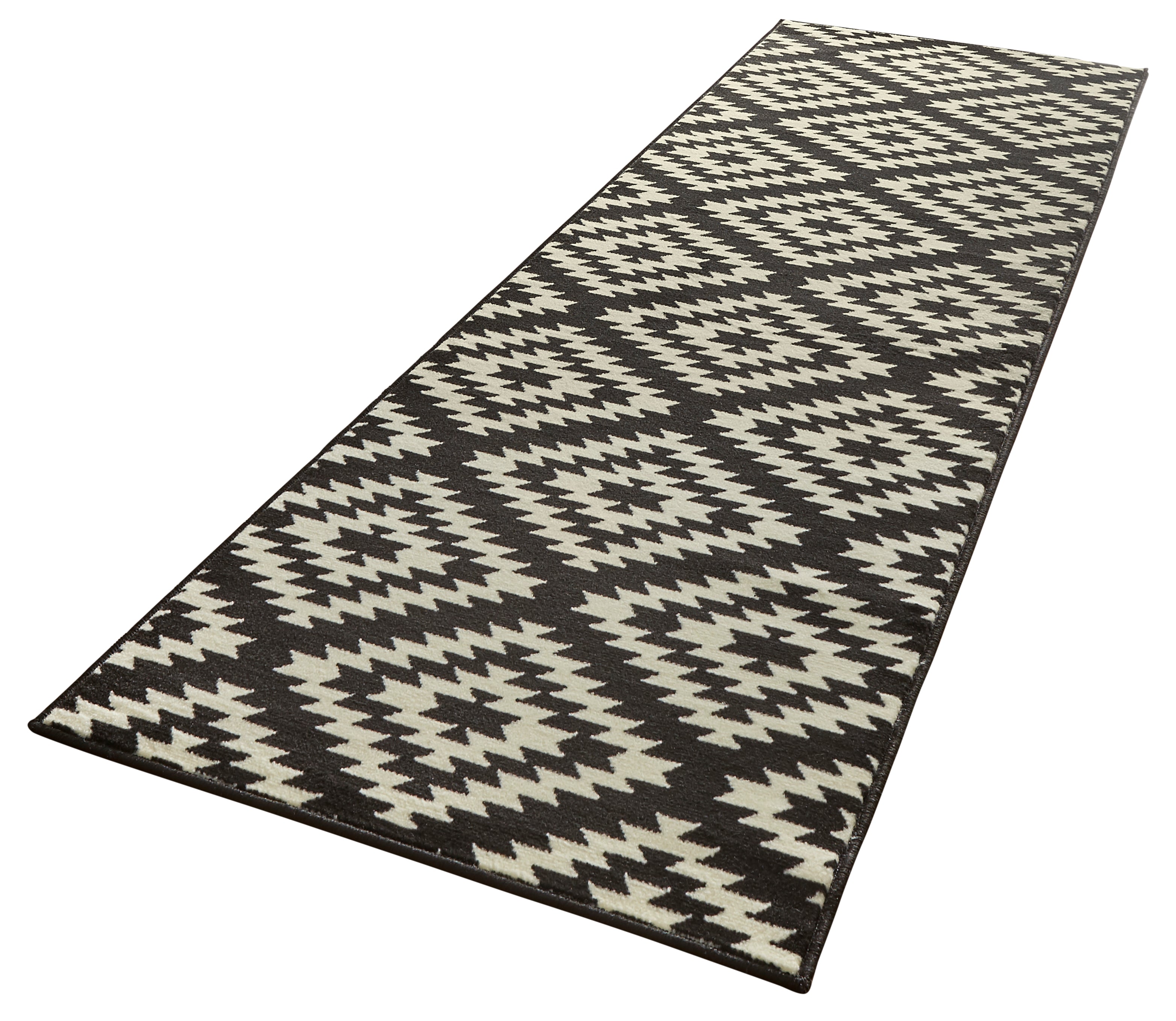 BASIC VELOURS NORDIC TÆPPELØBER, SORT 102824